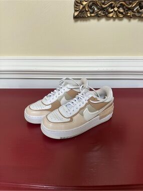 Custom painted Nike Air Force shadow sneakers
